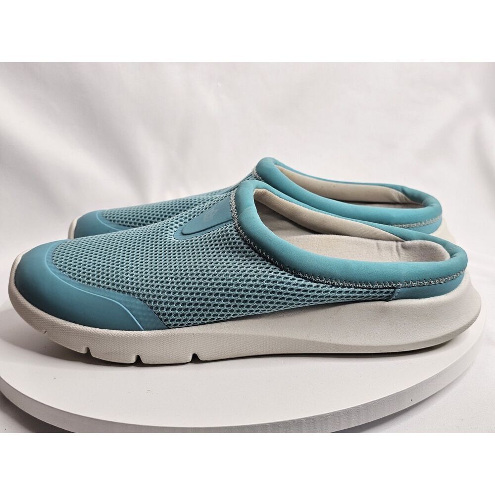 Spenco Bliss Sneaker Mule Womens 10 D Aqua‎ Blue Slip On Casual Comfort Shoes